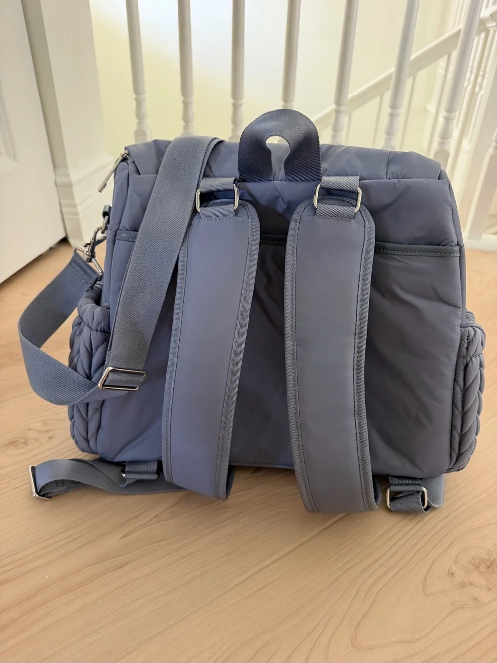 Happ Levy backpack ash blue diaper bag